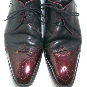 John Fluevog Handmade Leather & Patent "Gospel Chords" Collection Brogues